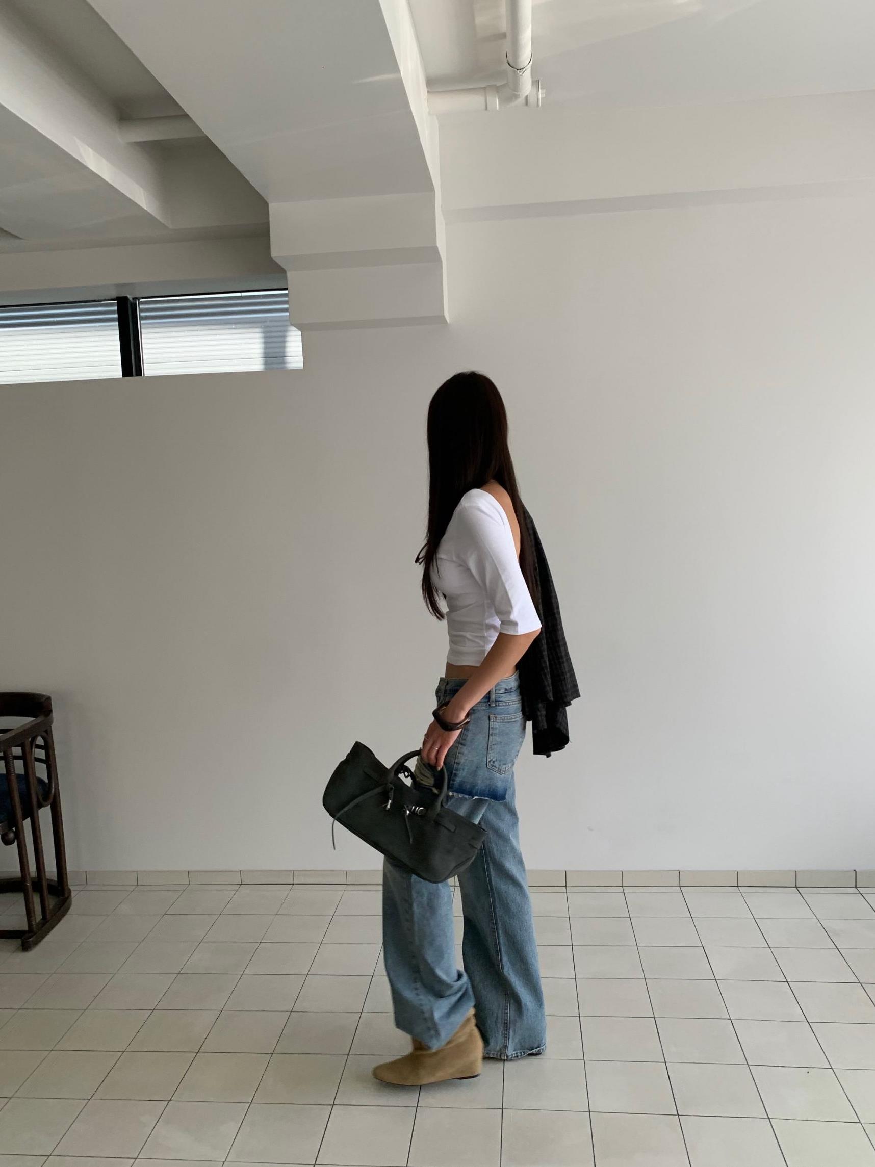 大U美背五分袖上衣